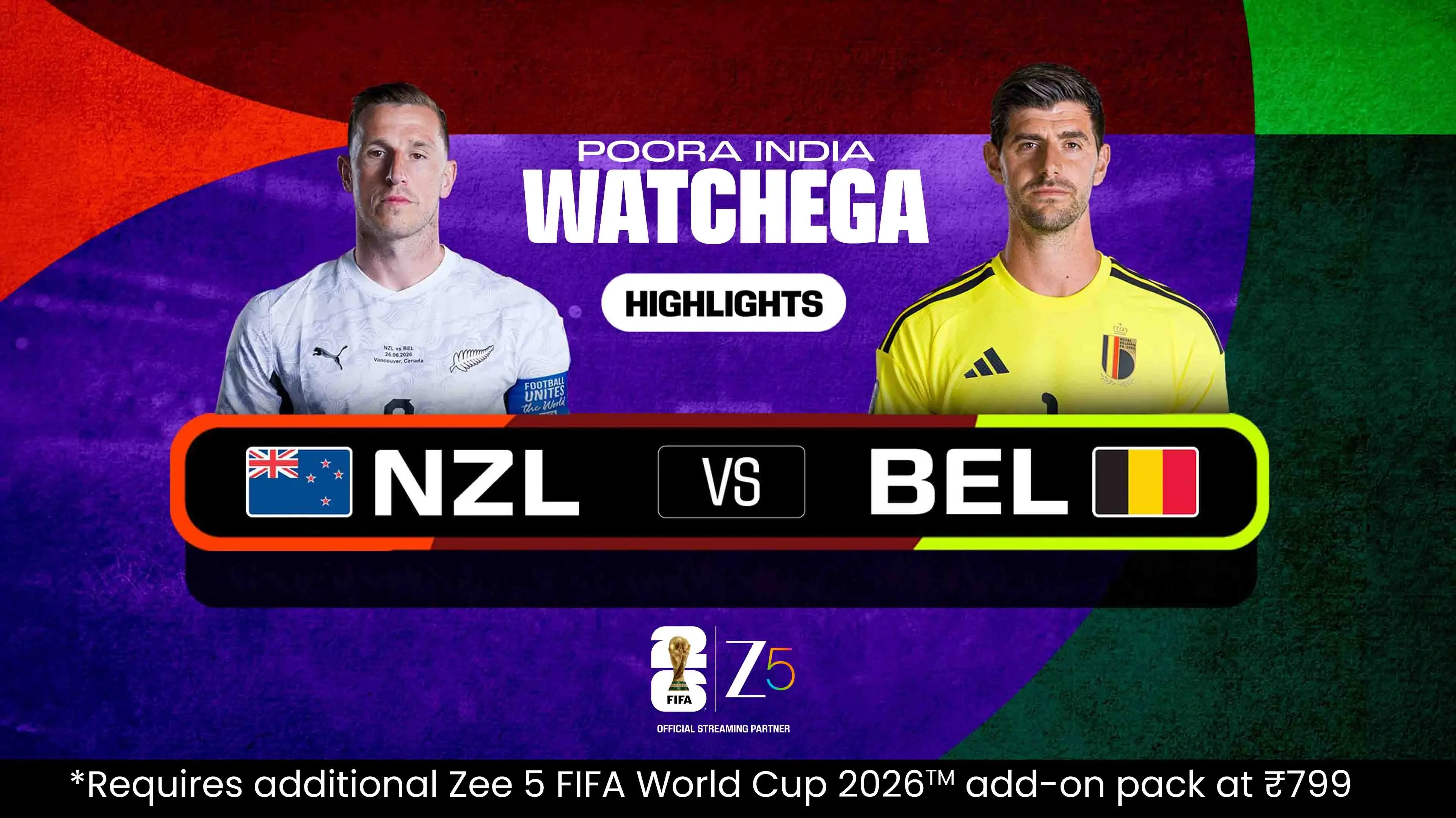 NZL Vs BEL | Highlights | FIFA World Cup 2026