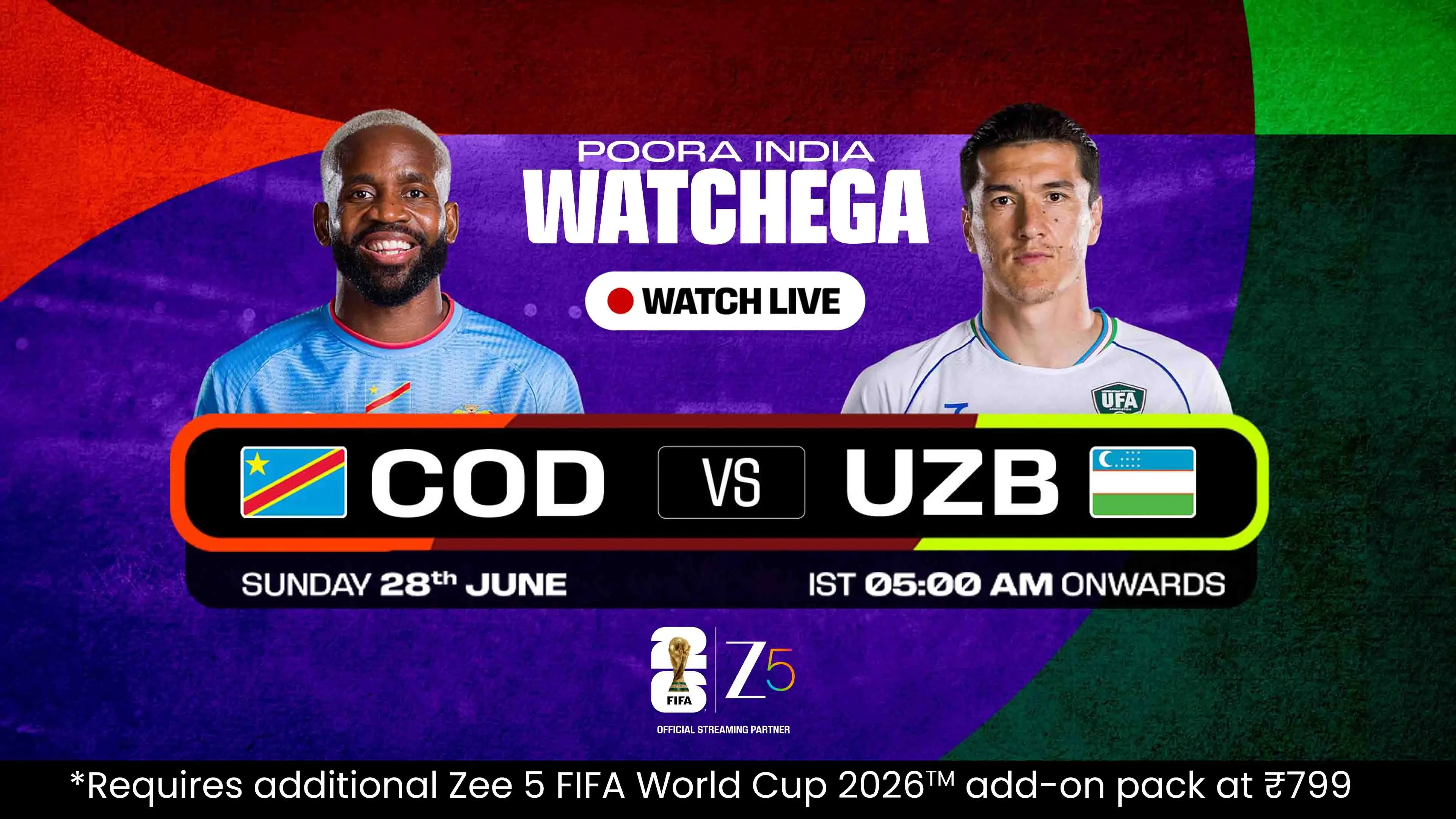Congo DR Vs Uzbekistan