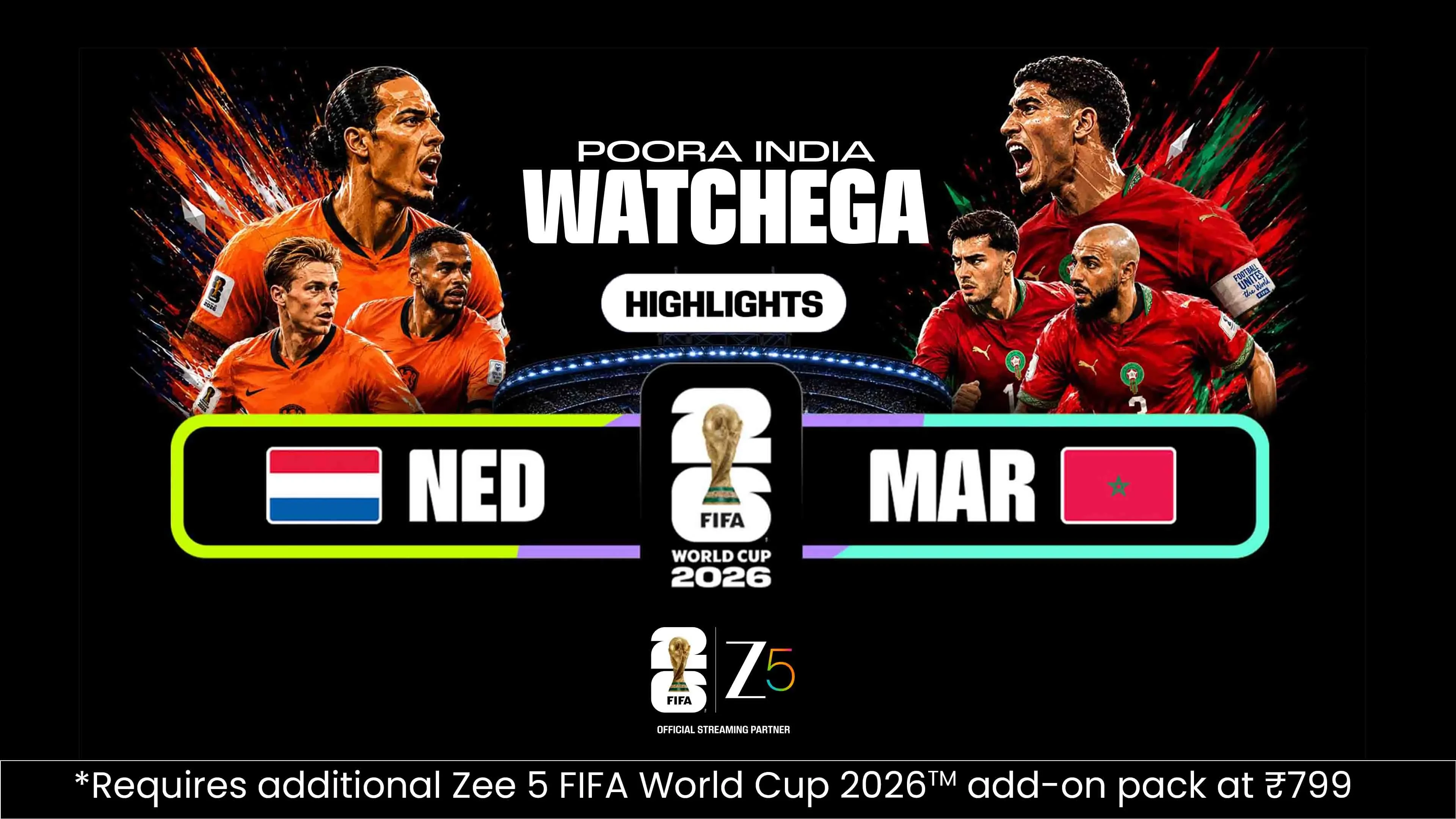 NED Vs MAR | Highlights | FIFA World Cup 2026