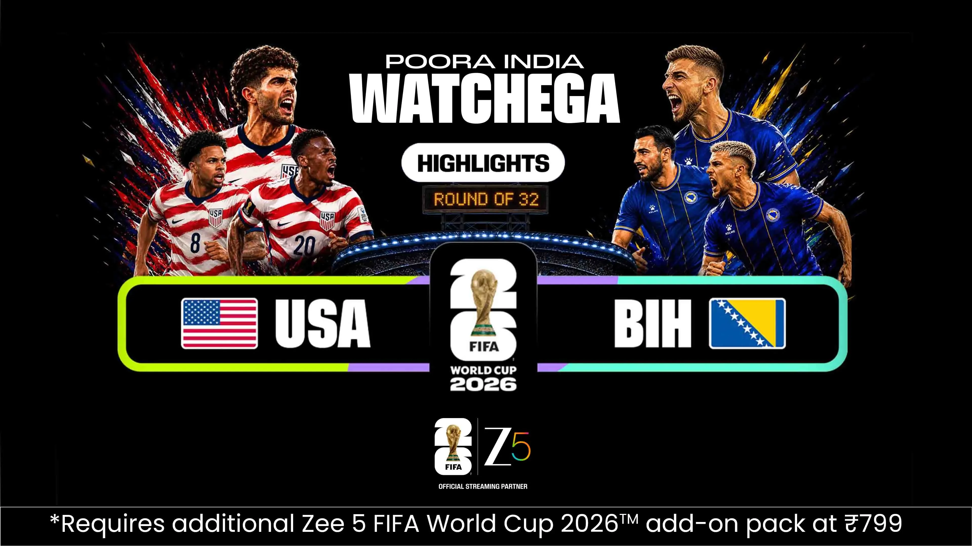 USA Vs BIH | Highlights | FIFA World Cup 2026