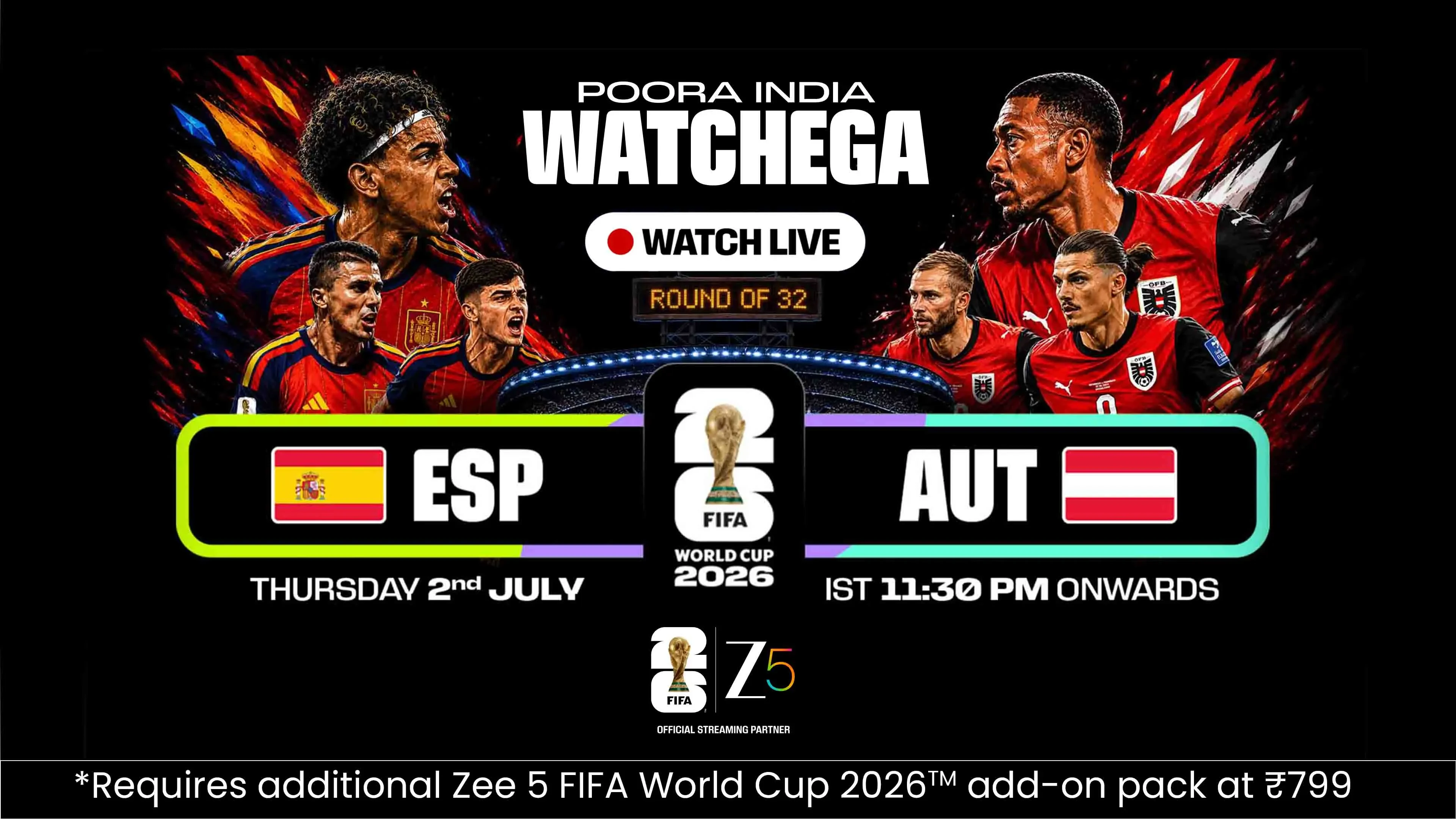 Spain vs Austria