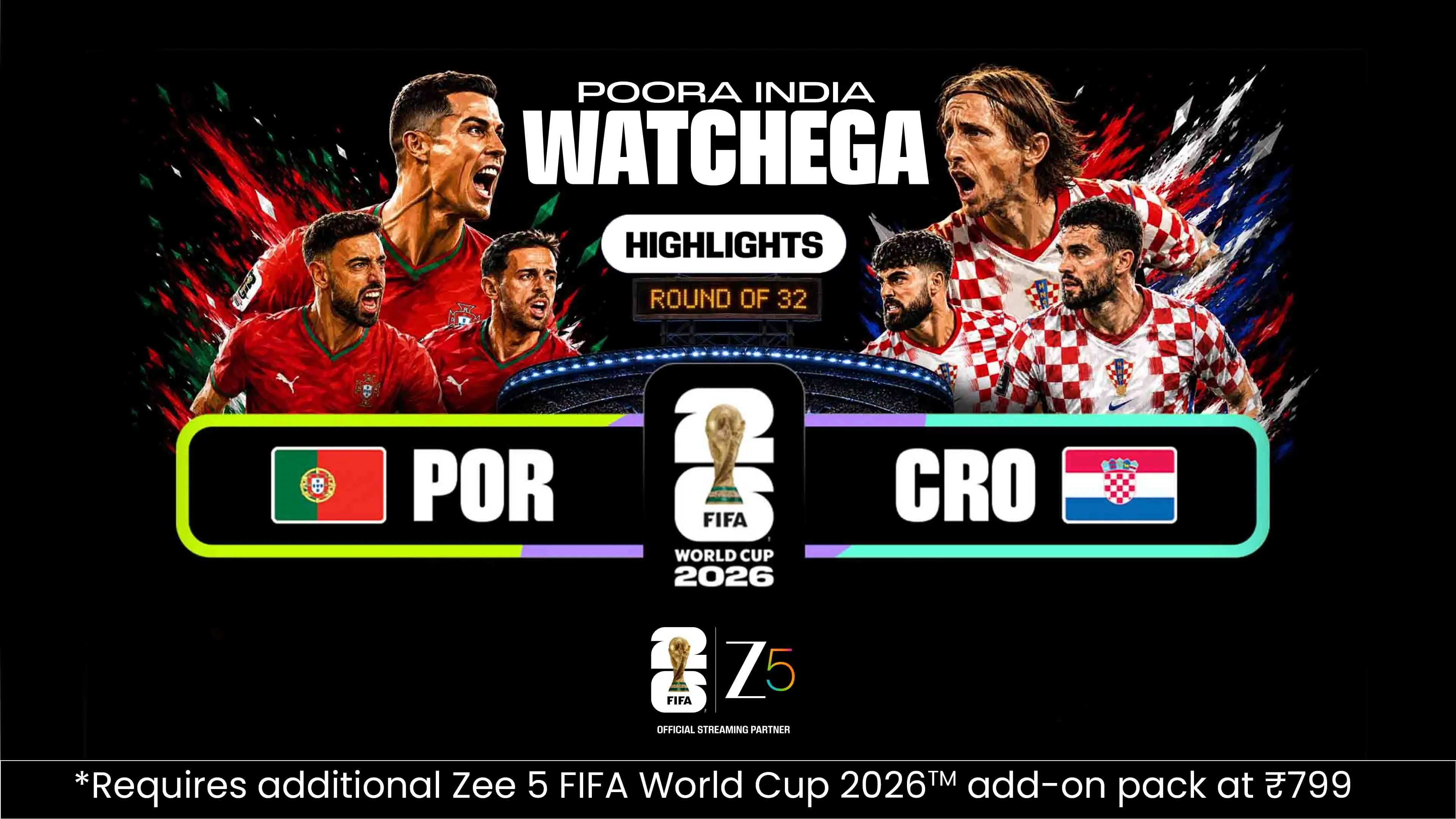 POR Vs CRO | Highlights | FIFA World Cup 2026