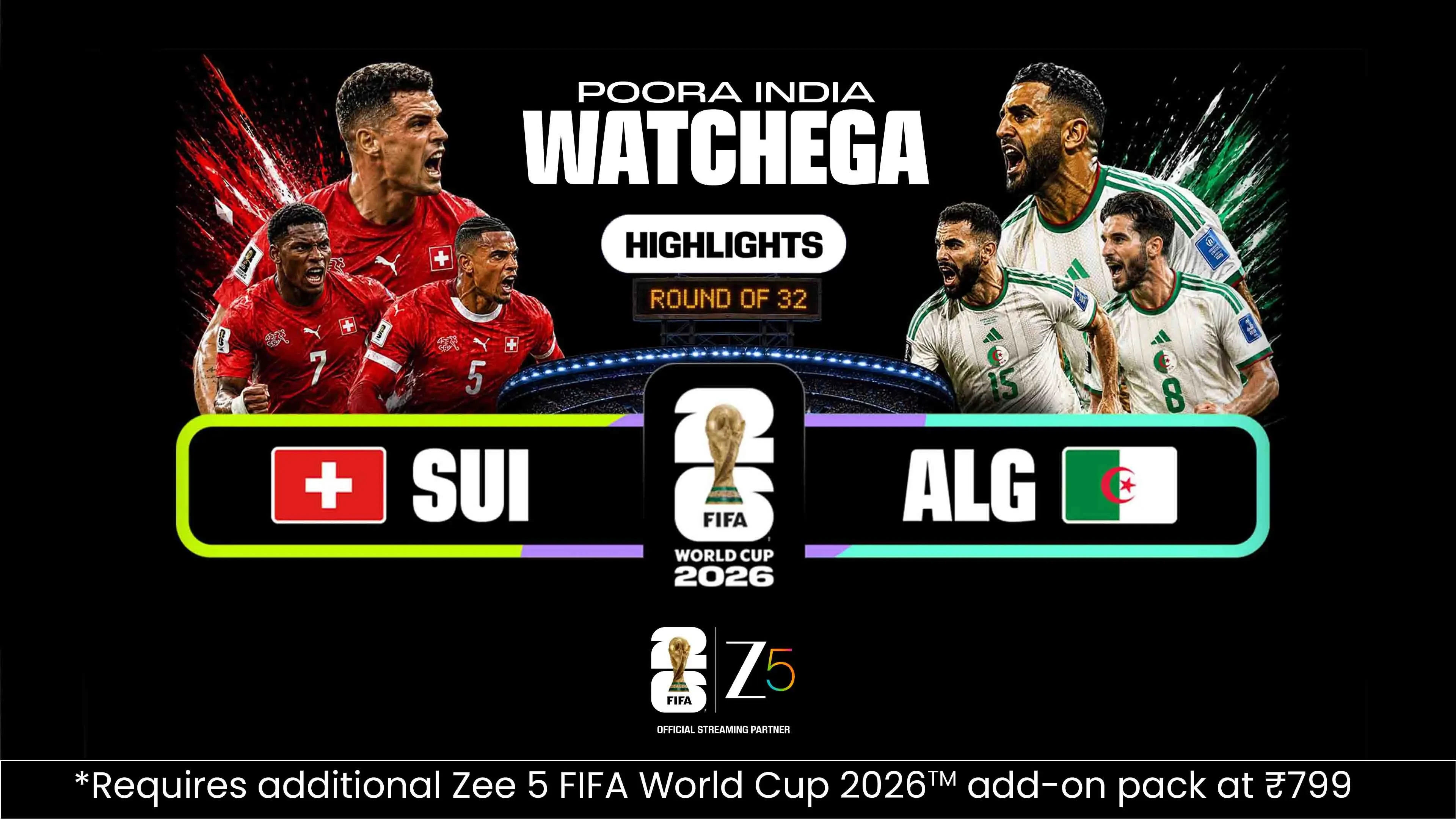 SUI Vs ALG | Highlights | FIFA World Cup 2026
