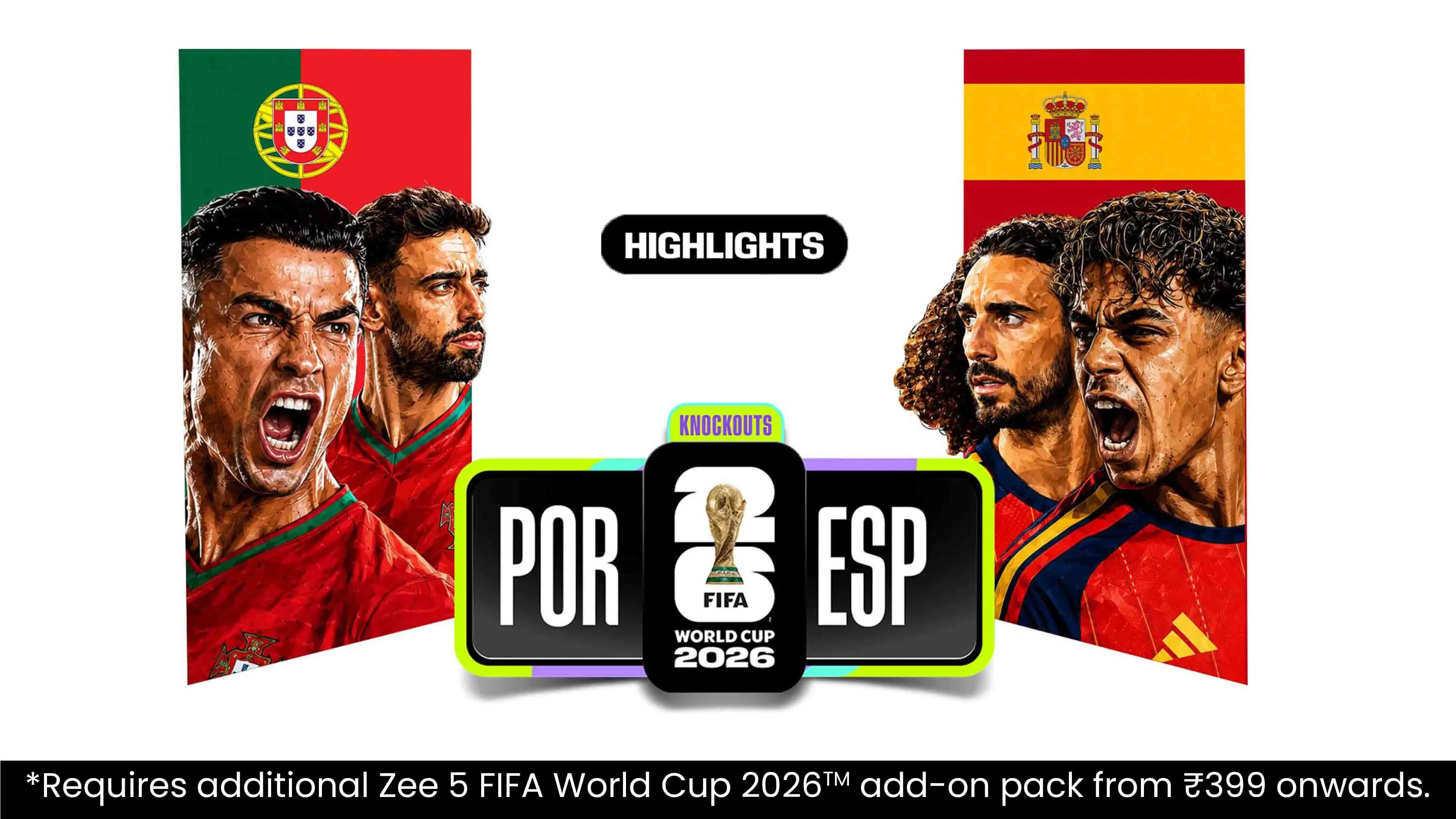 POR Vs ESP | Highlights | FIFA World Cup 2026