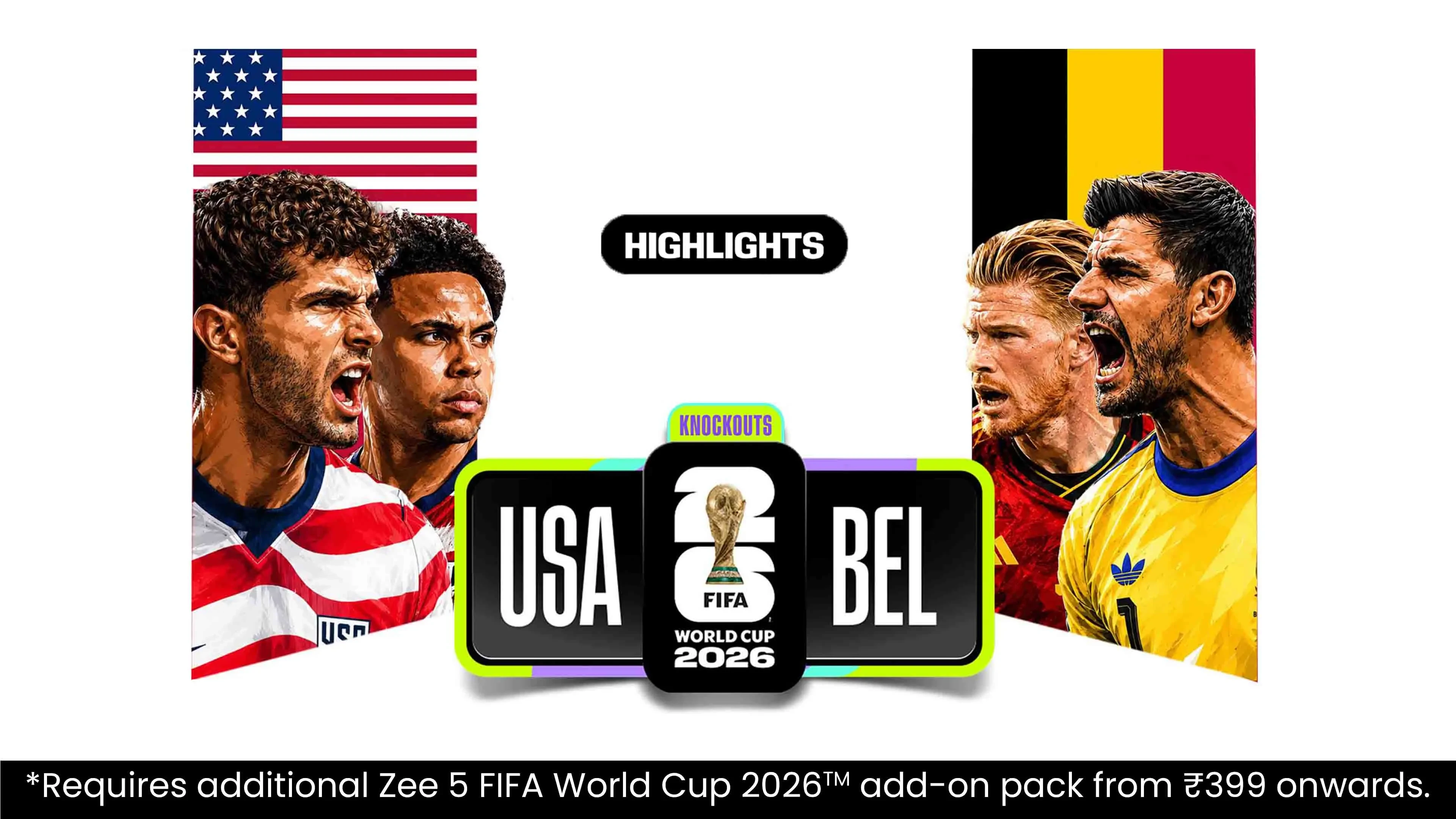 USA Vs BEL | Highlights | FIFA World Cup 2026