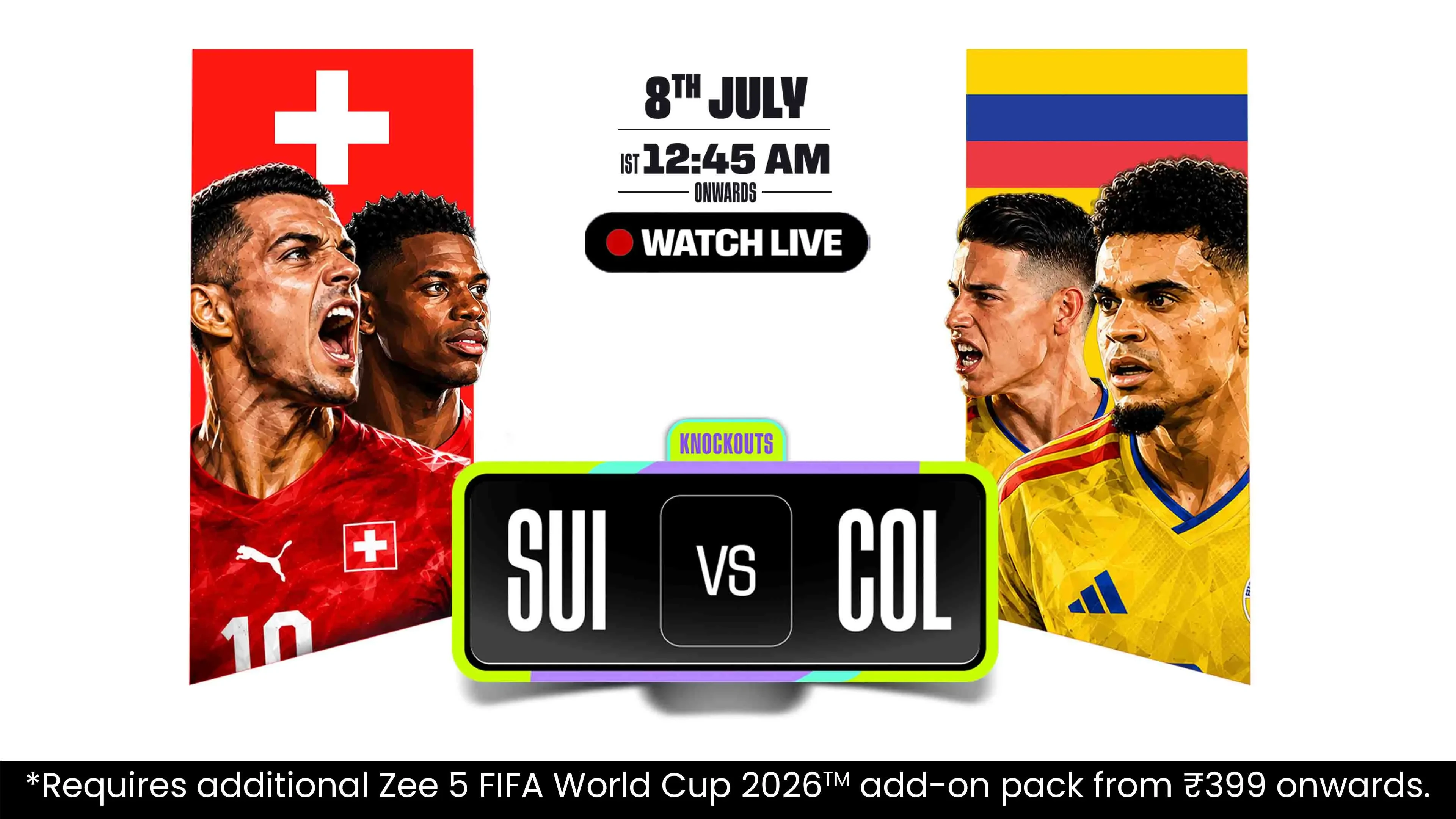 Switzerland Vs Colombia