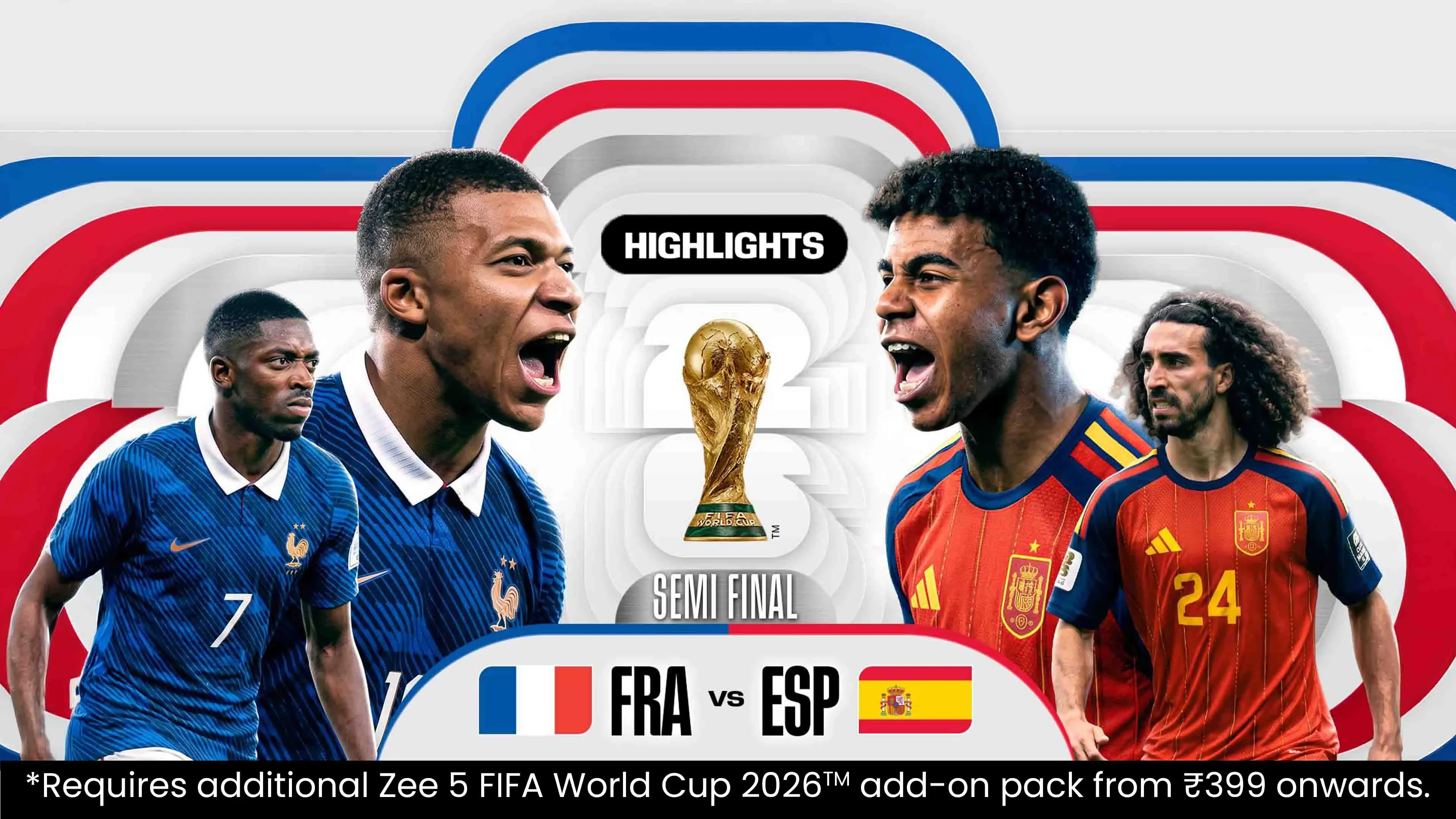 FRA Vs ESP | Highlights | Semi-Final | FIFA World Cup 2026
