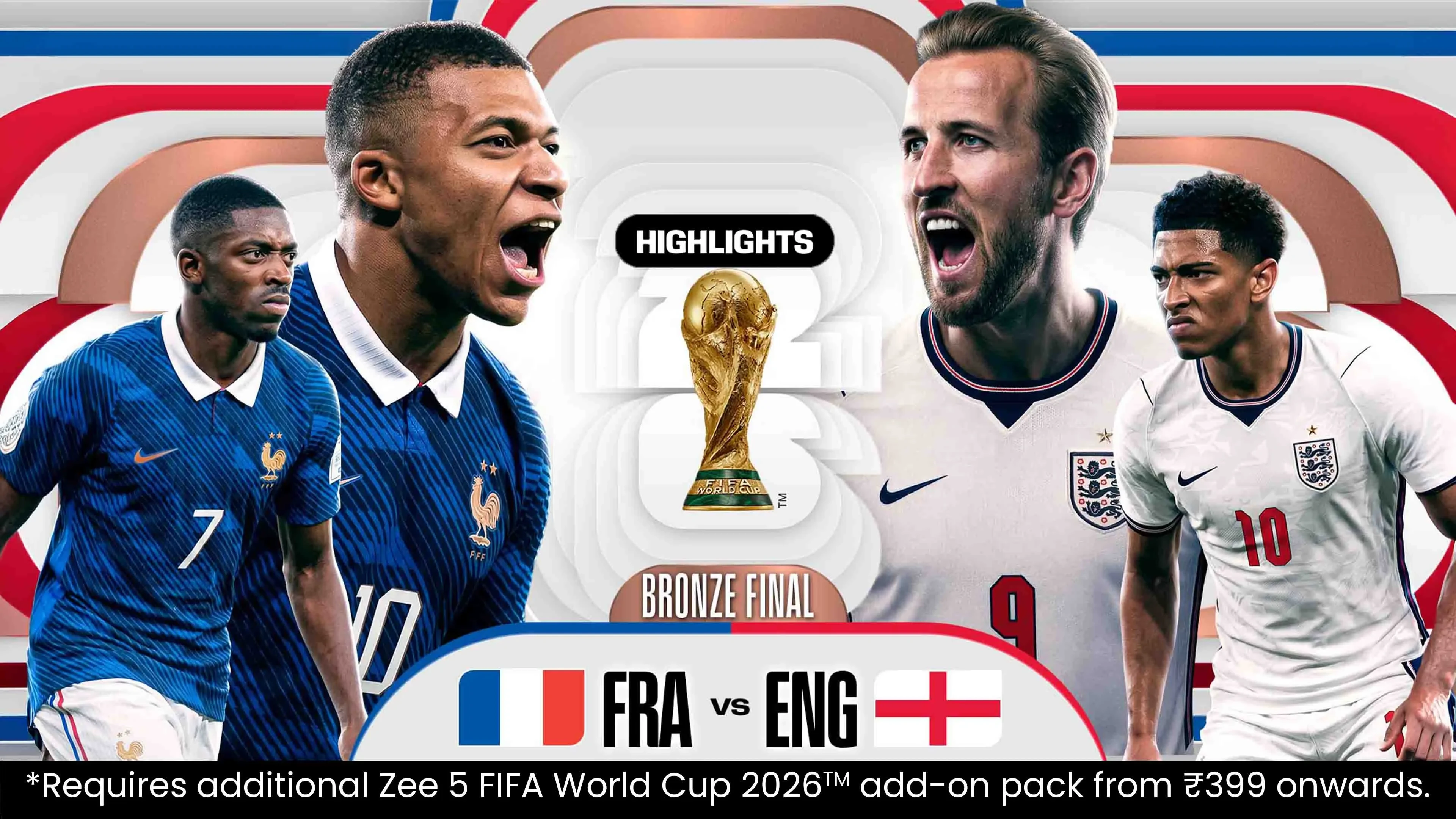 FRA Vs ENG | Highlights | Bronze Final | FIFA World Cup 2026