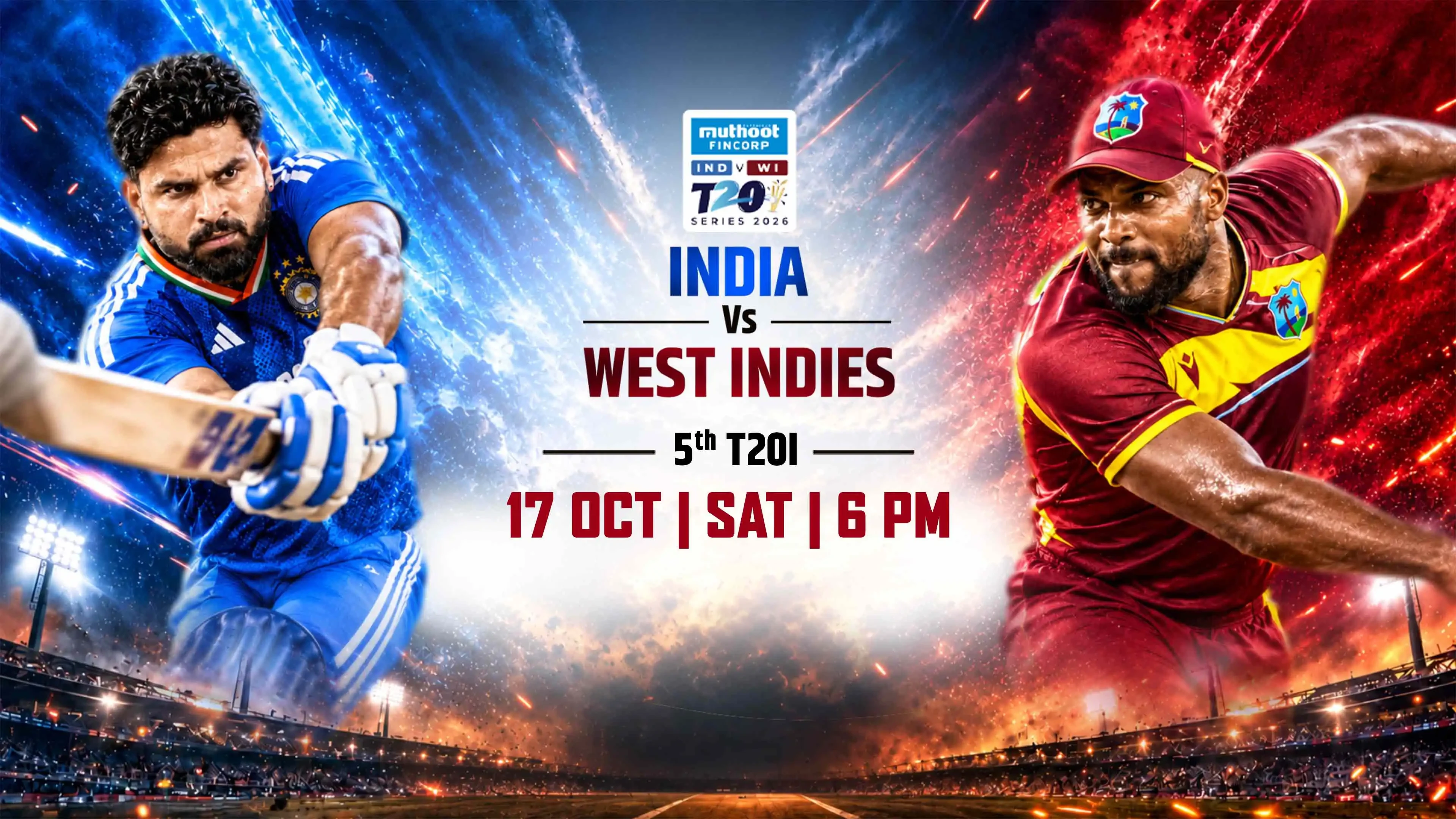 India vs West Indies: 5th T20I